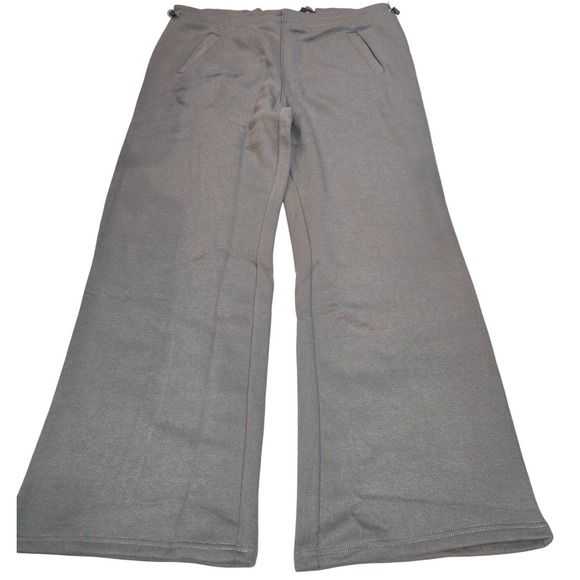 PrettyLittleThing Shape Wide Leg Joggers Charcoal Grey Toggle Waist Size US 4 - Picture 2 of 8